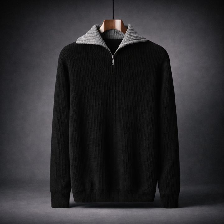 Matteo Knit Zip Sweater