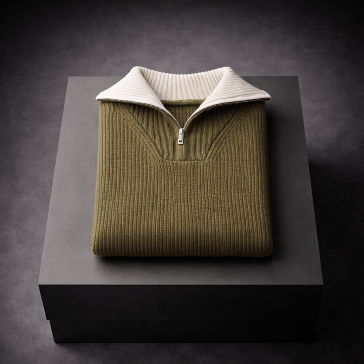 Matteo Knit Zip Sweater