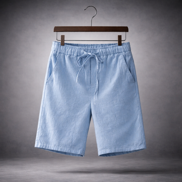 Santino Linen Cotton Blend Shorts
