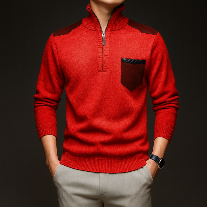 Zayn Knit Zip Sweater