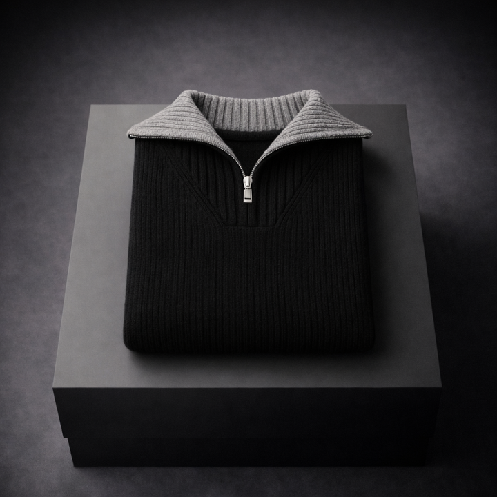 Matteo Knit Zip Sweater