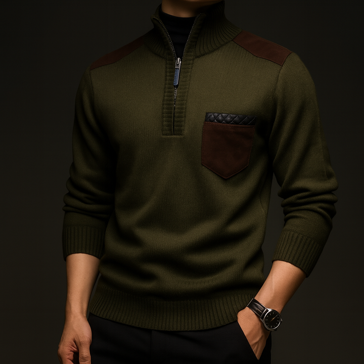 Zayn Knit Zip Sweater