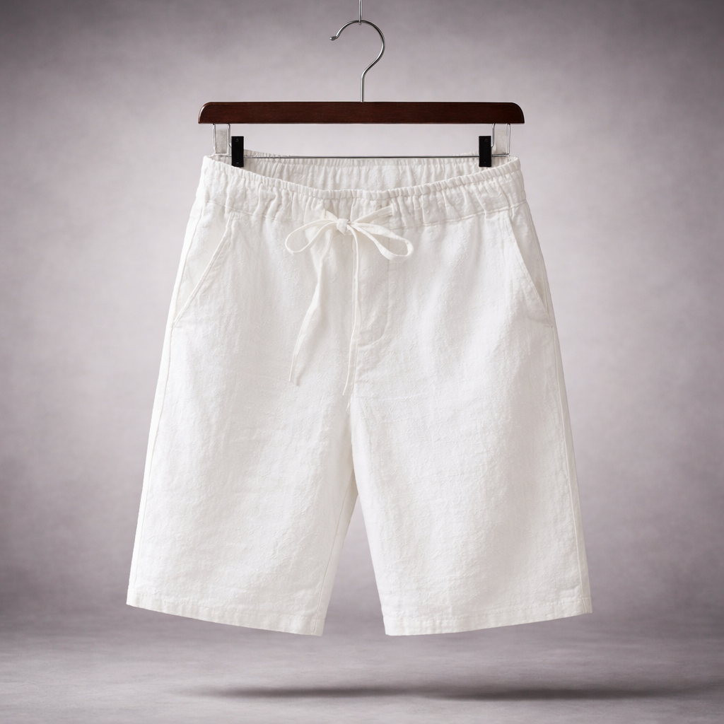 Santino Linen Cotton Blend Shorts