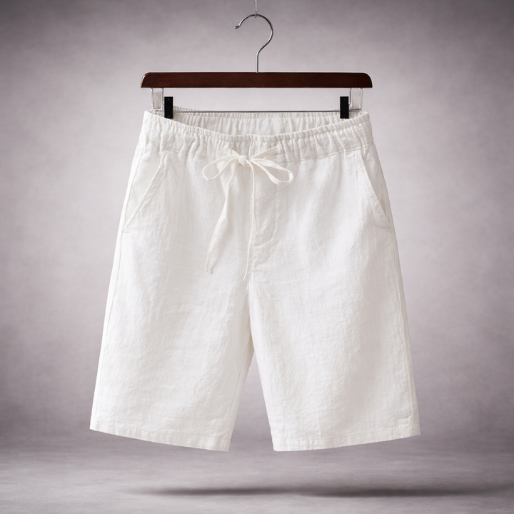 Santino Linen Cotton Blend Shorts