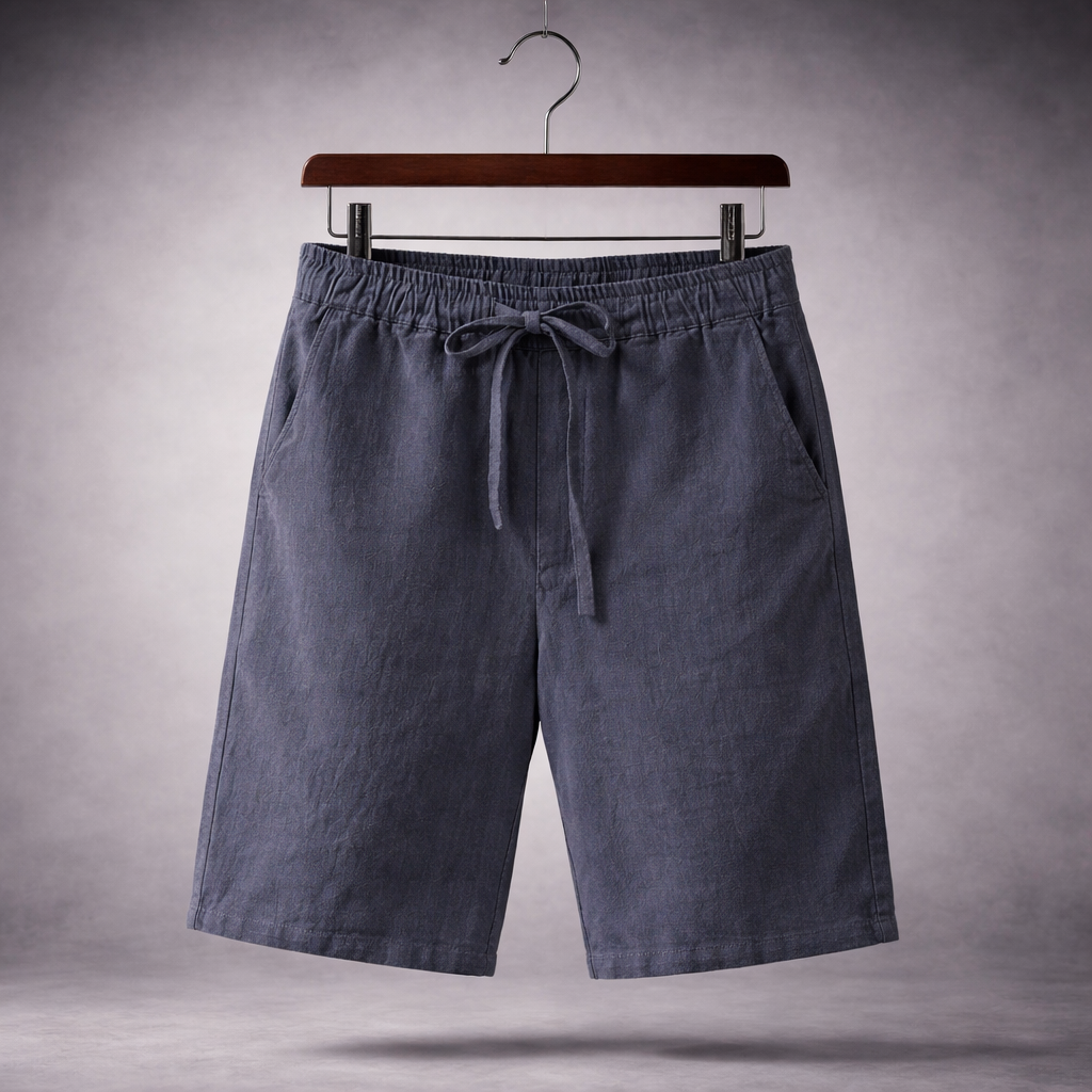 Santino Linen Cotton Blend Shorts