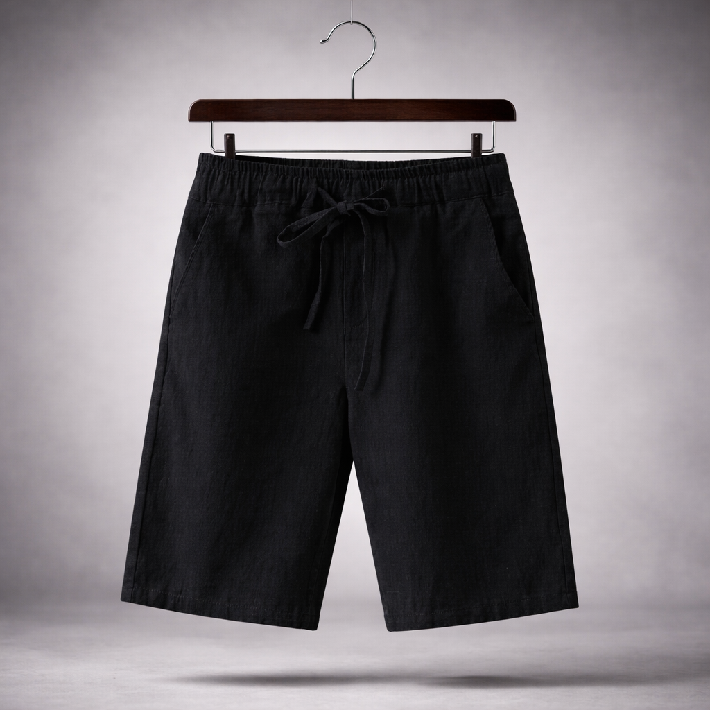 Santino Linen Cotton Blend Shorts
