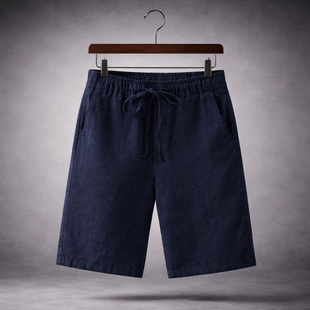Santino Linen Cotton Blend Shorts