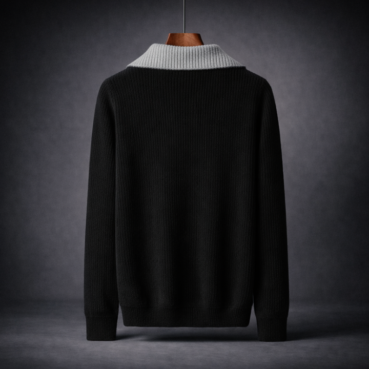 Matteo Knit Zip Sweater