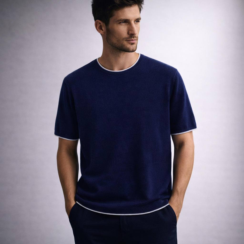 Montaro Short Sleeve Cashmere Tee