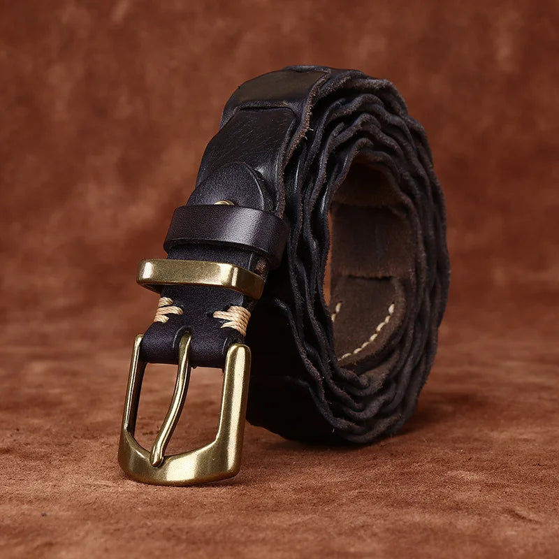 Marcello Woven Leather Belt