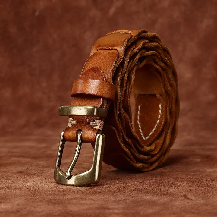 Marcello Woven Leather Belt
