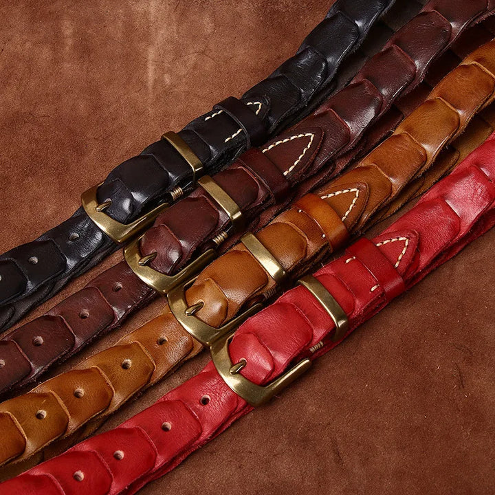 Marcello Woven Leather Belt