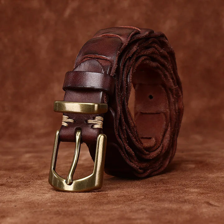Marcello Woven Leather Belt