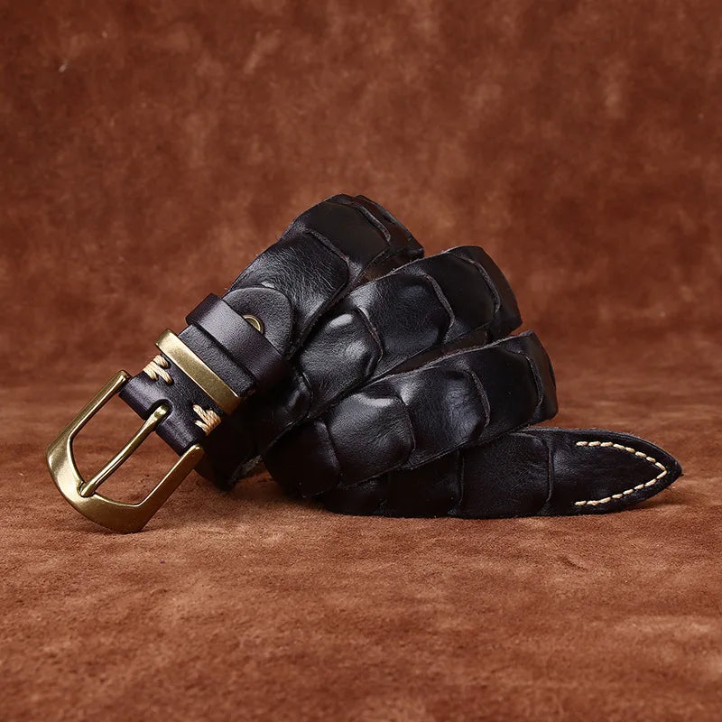 Marcello Woven Leather Belt