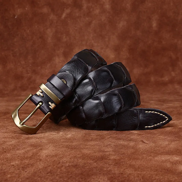 Marcello Woven Leather Belt