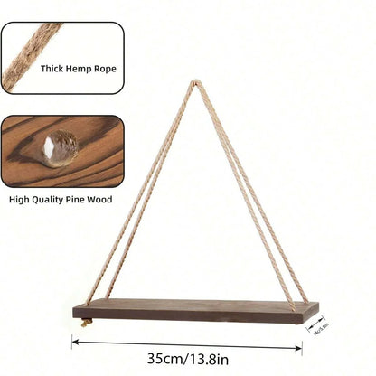 Rustic Wood Floating Shelf