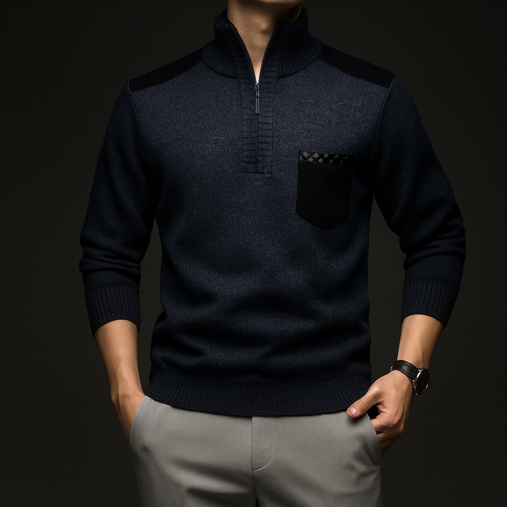 Zayn Knit Zip Sweater