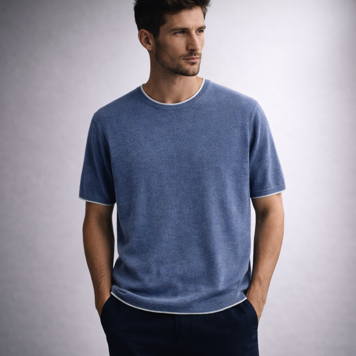 Montaro Short Sleeve Cashmere Tee
