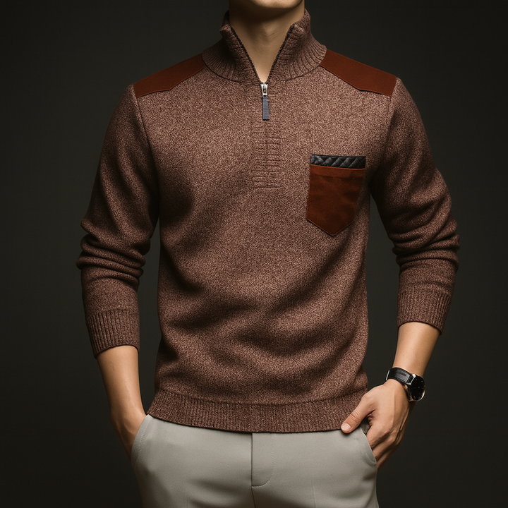 Zayn Knit Zip Sweater