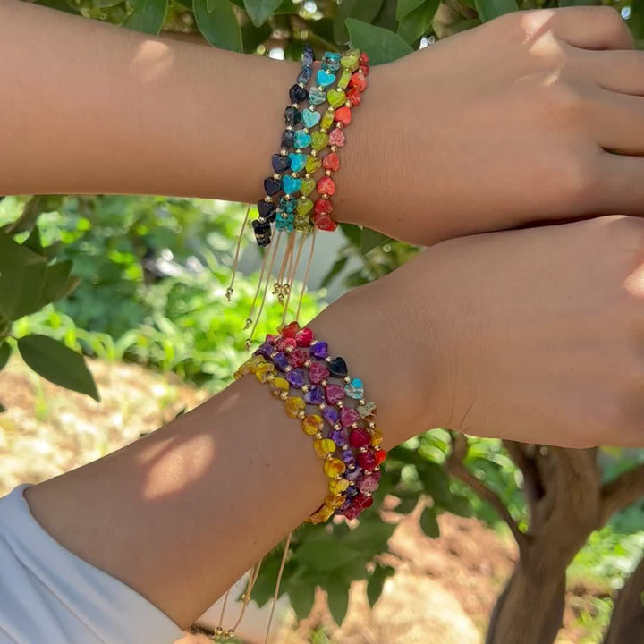 Aurelia Heart Stone Bracelet